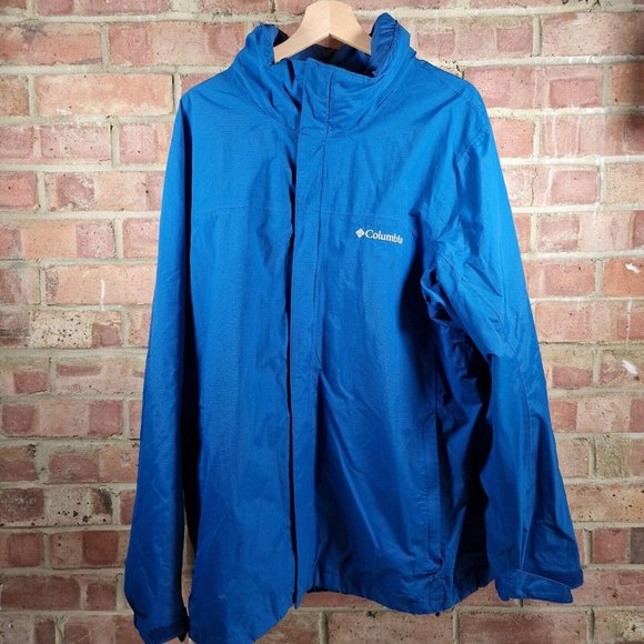 Columbia Other - Columbia Interchange Omnitech Jacket XL Extra Large Waterproof Breathable Blue